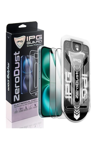 Ipg Zero Dust Apple Uyumlu iPhone 15-16 Aplikatörlü Temperli Koruma 2x