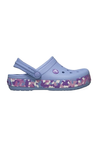 Crocs Crocband Glow Confetti Band Clog Unisex Çocuk Terlik 212523 Çelik Mavi