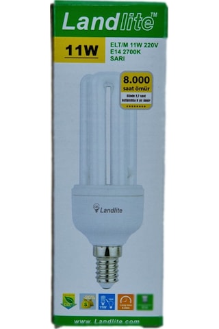 Land Lite 11W 220-240V 600Lm 2700K E14 Tasarruflu Ampul