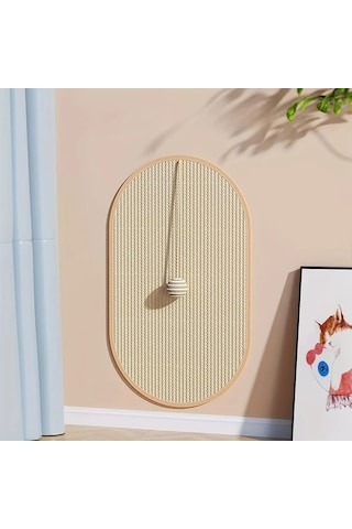 Honeybeeshop 33x55 Oval Asili Tüylü Kedi Tirmalama Pedi Sarkan Toplu Dayanikli Koltuk Koruyucu Oyunca