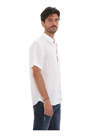 Timberland B0a2dcc1001-r Ss Linen Shirt Erkek G& Ouml Mlek Beyaz 001