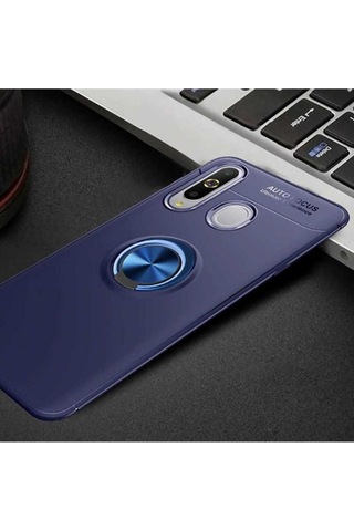 Samsung Uyumlu Galaxy A20s Kılıf Zore Ravel Silikon Kapak Mavi