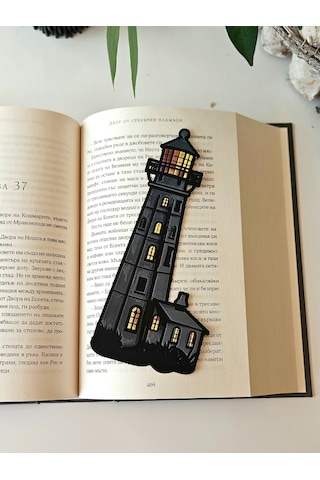 Deniz Feneri Figürlü Kitap Ayracı