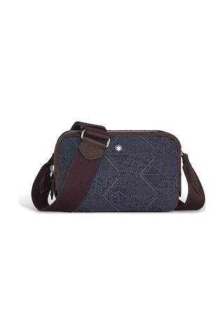 Montblanc 4810 Denim Mini Çapraz Çanta 221590 Mavi
