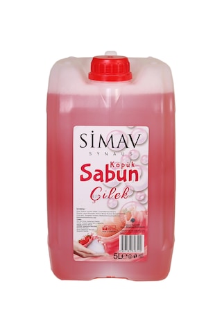 Simav Termal Sulu Çilek Özlü Köpük Sabun 5 L