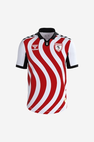 25/26 Hummel Samsunspor Çubuklu Forma Kırmızı - Beyaz