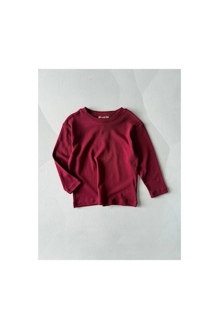 Poala Kids Bordo Uzun Kol Basic Tshirt