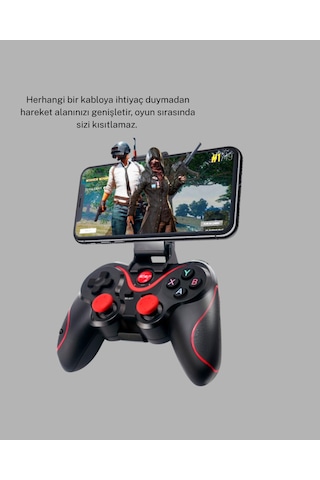 Kablosuz Bluetooth Oyun Kolu Tv Pc Uyumlu Ergonomik Tasarım