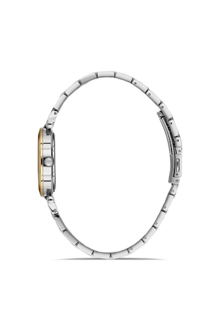 Dice Kayek Dk.1.ag1399.03 Taşlı Tasarım Sedef Kadranlı Çelik Kordon Çelik Kasa 5 Atm Suya Dayanıklı Metalik-altın Renk Kadın Kol Saati Çok Renkli