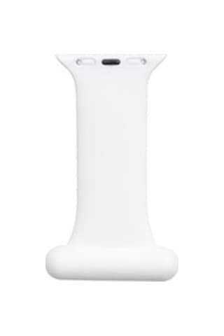 Apple Watch Uyumlu Ultra 49mm Kordon Krd-44 Silikon Strap Kayış - Beyaz
