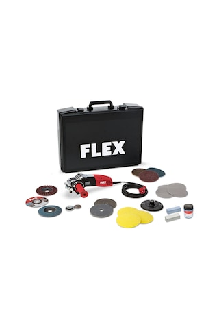 Flex LE14-7125SET 1400W İnox (Paslanmaz) İçin Avuç Taşlama Seti