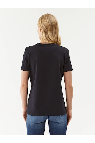 Tommyhilfiger Organik Pamuk Bayan T-shirt Siyah