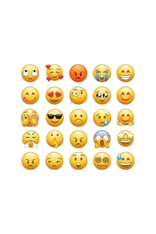 Karışık Emoji Sticker Seti, 1920 Adet İle Eğlenceli Tasarım Açık Ahşap