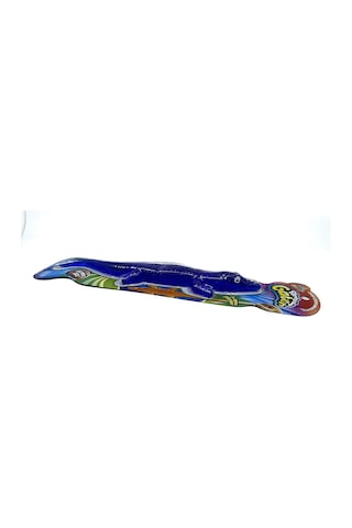 Esnek Dev Sürüngenler 30 Cm - Mavi Timsah
