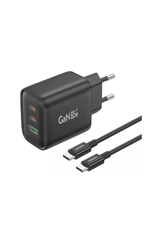 Foneng Gan10 65w 2xtype-c 1x Usb 3 Girişli Type-c To Type-c Kablo Set -
