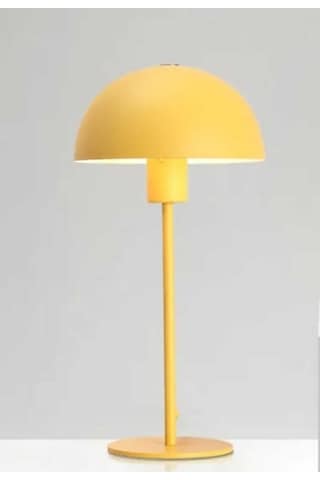 Mylights 20 Cm Baslıklı Masa Abajur Gece Lambası Yatak Odası Genc Siyah