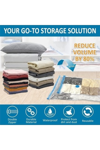 Tongxida Lezzetli Bosphorus Vakumlu Torbaları, 5 5 2 13'lü, 1 Paket, Orta, El Ekstra Büyük, Seyahat Saklama, Kullanışlı Pompal