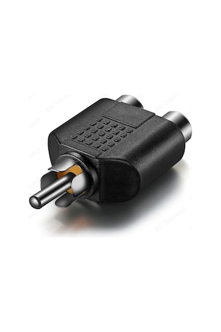 RCA Erkek to 2 RCA Dişi Ayırıcı Adaptör