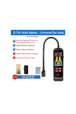 Elde Taşınabilir Yanıcı Gazlar Kaçak Dedektörü Doğal Çok Renkli