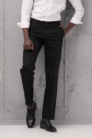 Notra Regular Fit Pamuklu Yan Cep Klasik Yazlık Gabardin Pantolon Siyah