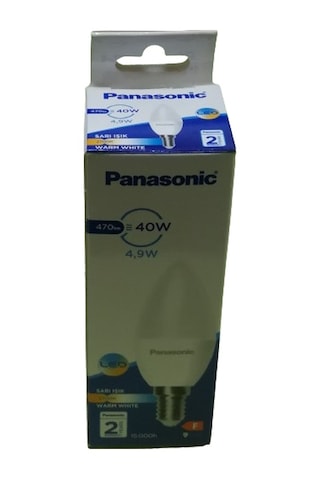 Panasonic 4,9w Led Ampul E14 Duylu Sarı Işık 10 Lu Paket