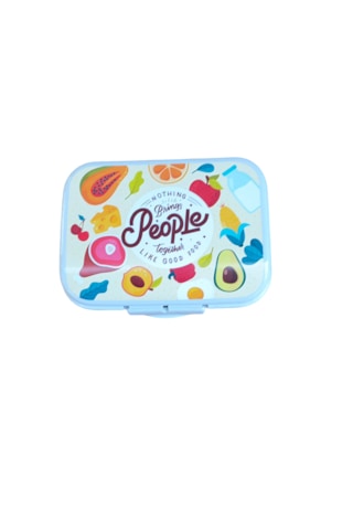 Onyx Good Food Desenli Kilitli Beslenme / Lunch Box - 1000 Ml Beyaz