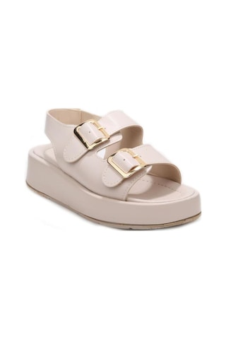 Aryan 83-606 Kadın Comfort Günlük Sandalet Bej