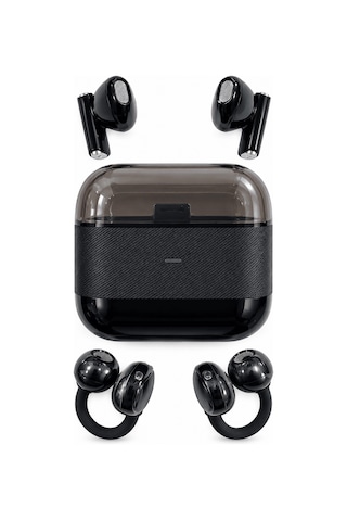 Kablosuz Bluetooth Kulaklık 2 Si 1 Arada Klipsli Kulak İçi 4 Lü S