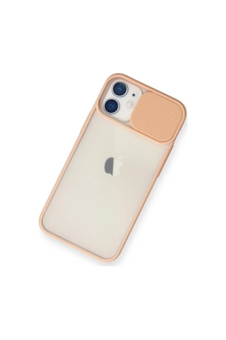 Newface - 23 - İphone 11 Kılıf Palm Buzlu Kamera Sürgülü Silikon - Matxzngz - - Pembe