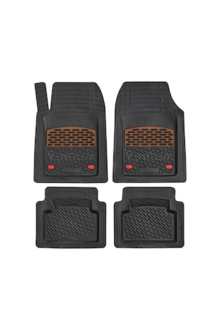 Seat Rapid 2023 Model İle Uyumlu 3d Havuzlu Kırmızı-siyah Paspas