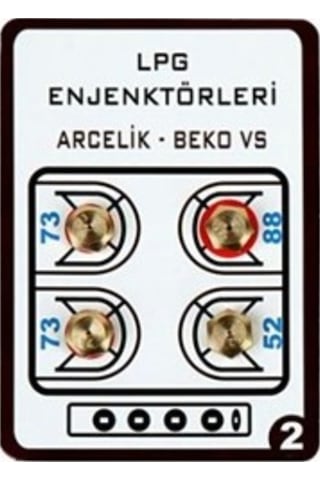 Lpg Ocak Memesi̇ Enjektör 4Lü Set Arçelik Beko Uyumlu Tüp - 231519842