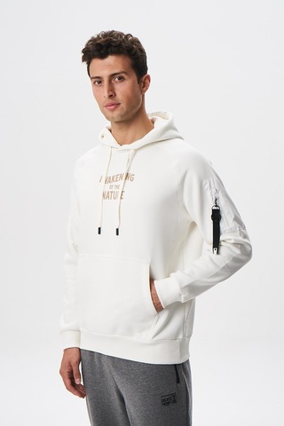 AR-MA Arma Erkek Regular Fit Koldan Cepli Kapşonlu Sweatshirt 001