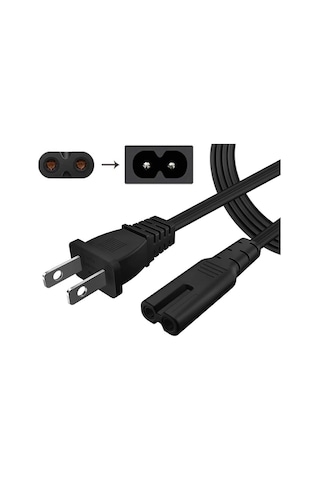 Amerikan USA Fiş Priz 2 Pin Power Kabo Güç Kablosu - 1.5 mt
