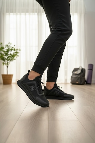 Enoch Erkek Spor Ayakkabı Günlük Sneaker N Logo Detaylı Esnek Yürüyüş Ve Fitness Modeli Siyah