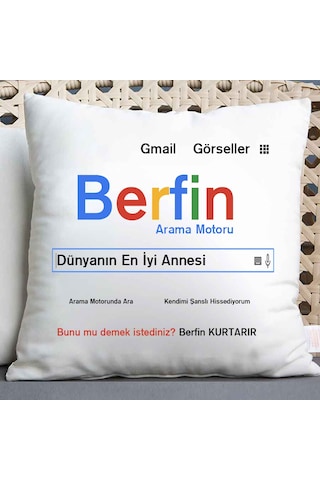Google Anne Yastığı-Anneler Günü Hediyesi Google Anne Yastığı-Anneler Günü Hediyesi