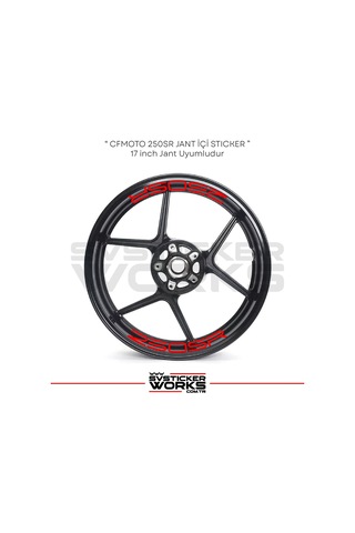Cfmoto 250sr Sticker Jant İçi Yazı 8li Sticker Set