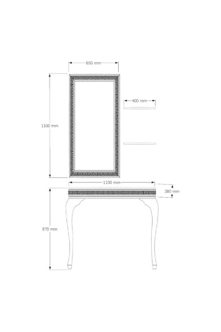 Decorotti Altın Varaklı Dresuar Takımı Ferro A1-1 Beyaz