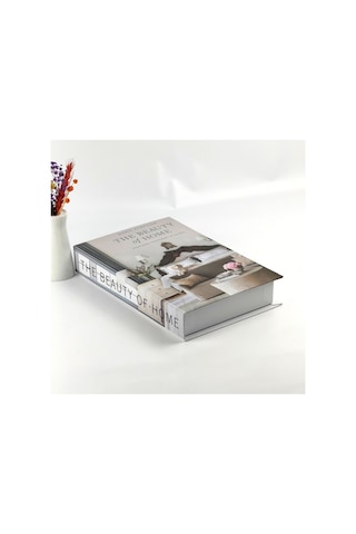 Bak Gel Al Kitap Görünümlü Dekoratif Kutu, İskandinav Tarzı Kitap Şeklinde Saklama Kutusu, Ev Dekorasyonu The Beauty Of Home - Dvdktpkt002