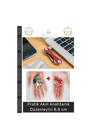 Anahtarlıkdüzenleyici Dayanıklı Alüminyum Gövde Paslanmaz Çelik Pratik Kompakt Akıllı Anahtarlık Dü