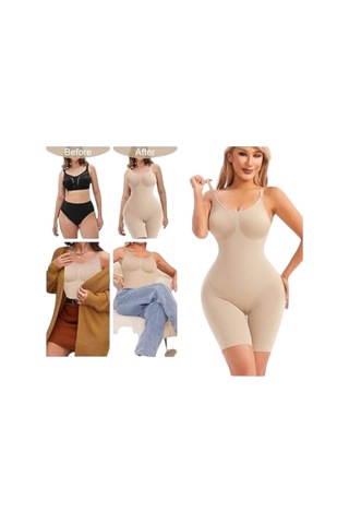Mood Agenda Kadın İnce Askılı Tam Boy Toparlayıcı Korse Ten Rengi