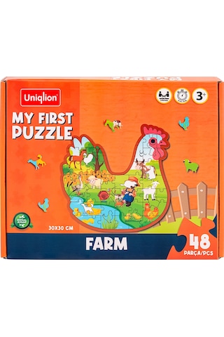 Ahşap Puzzle Çiftlik