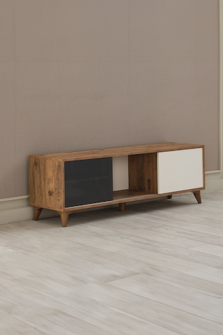 Arpelia Tv Sehpası Sürgülü Kapak 140x40x35 Cm