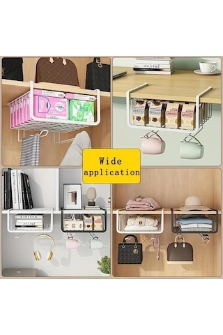 Novahub 1 Adet Beyaz Mutfak Rafı, Dolap Katmanlı Depolama, Çok Katmanlı, Baharat Kavanozu Ve Mutfak Düzenleyici 56997129 Beyaz