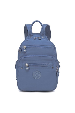 Smart Bags Küçük Boy Krinkıl Kumaş Kadın Sırt Çantası 3386 Mavi