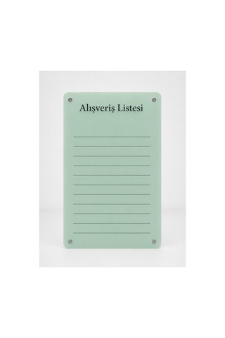 Alışveriş Listesi Yazı Tahtası - Silinebilir Kalemli Buzdolabı Not Panosu - 2 Adet Kalemli Sürpriz Hediyeli 16332299