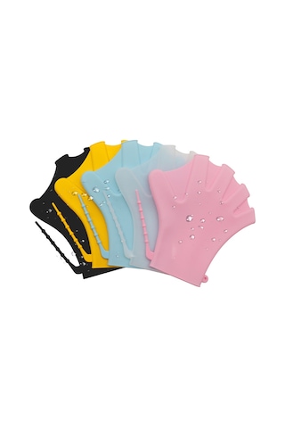 Xindoker Sıvı Direnç Egzersizi İçin Su Sporları Eldiveni, Serbest Hareket, Yorumu Azaltır - Siyah Silikon Siyah