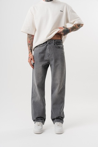 Respire Erkek Washed Baggy Pantolon Koyu Gri