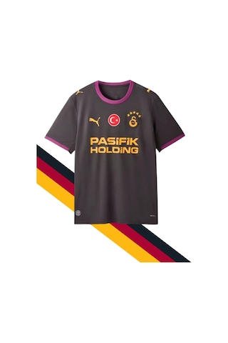 Gs Frm 045 785016 Galatasaray Orjinal Lisanslı Puma 2026/2027 Deplasman Siyah Çocuk Forma Lazer Kutu Hediye