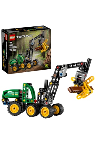 LEGO® Technic™ John Deere 1470H Tekerlekli Orman Makinesi 42218 – 7 yaş ve üzeri çocuklar için Yaratıcı Oyuncak Yapım Seti (117 P)