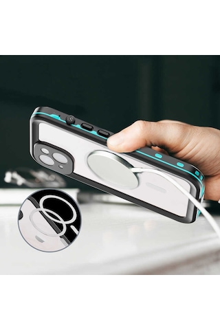 Apple Uyumlu iPhone 14 Kilif 360 Su Geçirmez 1-1 Silikon Zirhli Kapak 565113183